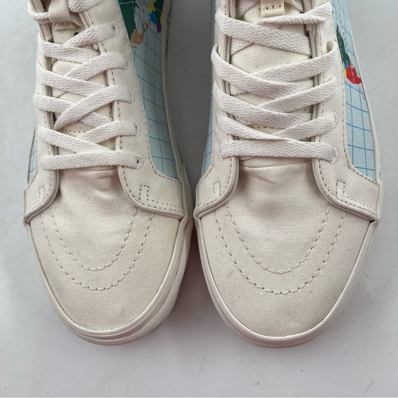 👞Vans Men’s Save Our Planet SK8 Reissue-SZ 9-Off-White Canvas Hi Top Sneaker - Picture 9 of 14